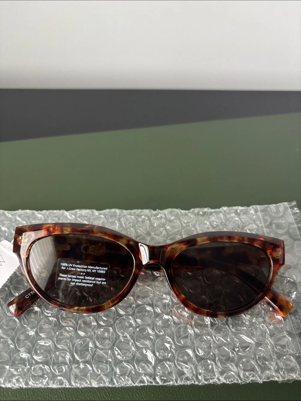 J. Crew Tortoiseshell Cat-Eye Sunglasses - Brown